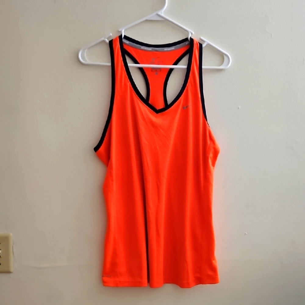 Large Nike Women's Orange Tank Top